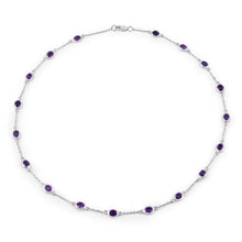 Load image into Gallery viewer, 6.12 Carat Genuine Amethyst .925 Sterling Silver Necklace