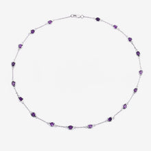 Load image into Gallery viewer, 6.12 Carat Genuine Amethyst .925 Sterling Silver Necklace