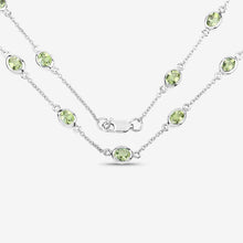 Load image into Gallery viewer, 6.30 Carat Genuine Peridot .925 Sterling Silver Necklace