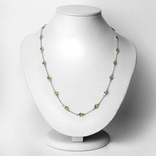 Load image into Gallery viewer, 6.30 Carat Genuine Peridot .925 Sterling Silver Necklace