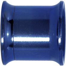 Load image into Gallery viewer, 7/16 Blue Anodized Titanium Steel Screw Fit Tunnel Plug Set