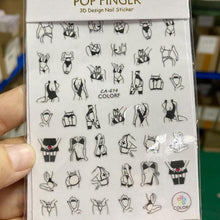 将图片加载到图库查看器,Nail Art Stickers Red Lips Nails Decals Sticker Hot Sexy Girl Tip Back Glue Decal Cool Lollipop Self Adhesive Acrylic Tips Tool Decoration White Feather Lace Flower Leaf Carving Design Exquisite Pattern Nail Art Supplies Self-Adhesive Nail
