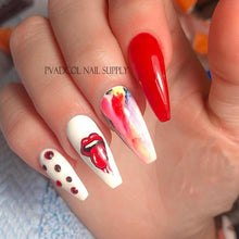 将图片加载到图库查看器,Nail Art Stickers Red Lips Nails Decals Sticker Hot Sexy Girl Tip Back Glue Decal Cool Lollipop Self Adhesive Acrylic Tips Tool Decoration White Feather Lace Flower Leaf Carving Design Exquisite Pattern Nail Art Supplies Self-Adhesive Nail