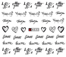 Load image into Gallery viewer, Nail Art Water Transfer Stickers Anime Mouse Animal Kid slider adhesive Watermark Decals Women Beauty Wedding Nails Decal Self-Adhesive 3D Wave Design Decoration for Women Girls Art Stickers Decal Decoration Metallic Curve Strip Line Nail