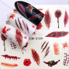 Load image into Gallery viewer, Nail Art Water Transfer Stickers Anime Mouse Animal Kid slider adhesive Watermark Decals Women Beauty Wedding Nails Decal Self-Adhesive 3D Wave Design Decoration for Women Girls Art Stickers Decal Decoration Metallic Curve Strip Line Nail