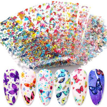 将图片加载到图库查看器,Nail Foils Marble Flower Series Iridescent Nail Art Transfer Sticker Paper Slider Nail Water Decal Design Manicures Decorations Art Manicures Decoration New Gold Nail Transfer Foils for Nail Arts Nails Supply Holographic Effect Nail Art Foil Stickers Hol