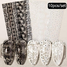 将图片加载到图库查看器,Nail Foils Marble Flower Series Iridescent Nail Art Transfer Sticker Paper Slider Nail Water Decal Design Manicures Decorations Art Manicures Decoration New Gold Nail Transfer Foils for Nail Arts Nails Supply Holographic Effect Nail Art Foil Stickers Hol