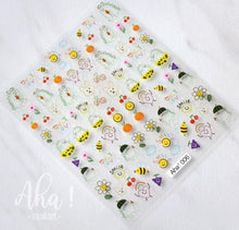 将图片加载到图库查看器,Nail Glue Stickers Stars Moon Cartoon Rabbit Panda Flower Nail Decoration Decals Nail Sticker Nail Art Decorations Design Decoration Acrylic Nail Supplies Designer Nail Decorations for Women Girls Kids 3D Nail Art Stickers Decals