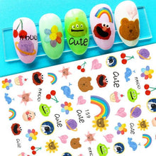 将图片加载到图库查看器,Nail Stickers Cute Rabbit Nail Art Decorations No Face Man Sliders For Manicure Cute Cartoon Nail Art Sticker Decals for Women Kids Girls Manicure Decoration Nail Art Supplies 3D Self-Adhesive Nail Decals Designer Nail Stickers for Acrylic Nails