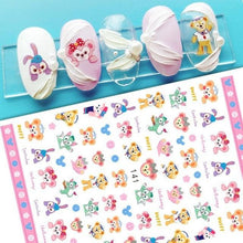 将图片加载到图库查看器,Nail Stickers Cute Rabbit Nail Art Decorations No Face Man Sliders For Manicure Cute Cartoon Nail Art Sticker Decals for Women Kids Girls Manicure Decoration Nail Art Supplies 3D Self-Adhesive Nail Decals Designer Nail Stickers for Acrylic Nails