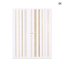 将图片加载到图库查看器,Nail Strip Stickers Black Gold Rose Gold Silver Metal Strip Tape Nail Art Adhesive Foil Tips Nail Sticker Decals Metallic Curve Strip Line Nail Decal Self-Adhesive 3D Wave Design Decoration for Women Girls Tape Nail Art Stickers Decal Decoration