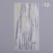 将图片加载到图库查看器,Nail Strip Stickers Black Gold Rose Gold Silver Metal Strip Tape Nail Art Adhesive Foil Tips Nail Sticker Decals Metallic Curve Strip Line Nail Decal Self-Adhesive 3D Wave Design Decoration for Women Girls Tape Nail Art Stickers Decal Decoration