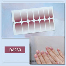 Load image into Gallery viewer, Nail Wraps Polish Decals Strips Golden Glitter 3D Adhesive Full Nail Art Stickers Manicure Kits Women Nail Decorations Accessories Metal Curve Stripe Lines Design Letter Nail Sticker Adhesive Decoration Template Nail Tool Decorations