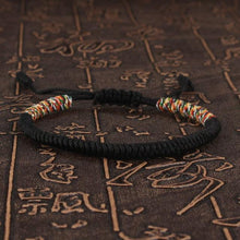 将图片加载到图库查看器,National Style Lucky Red String Bracelet Handmade Braided Knot Charm Bracelets For Women Men Red Bracelet Protection Red Cord Bracelet Adjustable Braided Knot Bracelet