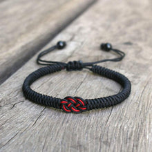 将图片加载到图库查看器,National Style Lucky Red String Bracelet Handmade Braided Knot Charm Bracelets For Women Men Red Bracelet Protection Red Cord Bracelet Adjustable Braided Knot Bracelet