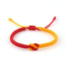 将图片加载到图库查看器,National Style Lucky Red String Bracelet Handmade Braided Knot Charm Bracelets For Women Men Red Bracelet Protection Red Cord Bracelet Adjustable Braided Knot Bracelet