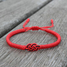 将图片加载到图库查看器,National Style Lucky Red String Bracelet Handmade Braided Knot Charm Bracelets For Women Men Red Bracelet Protection Red Cord Bracelet Adjustable Braided Knot Bracelet