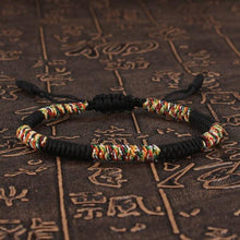 将图片加载到图库查看器,National Style Lucky Red String Bracelet Handmade Braided Knot Charm Bracelets For Women Men Red Bracelet Protection Red Cord Bracelet Adjustable Braided Knot Bracelet