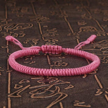 将图片加载到图库查看器,National Style Lucky Red String Bracelet Handmade Braided Knot Charm Bracelets For Women Men Red Bracelet Protection Red Cord Bracelet Adjustable Braided Knot Bracelet