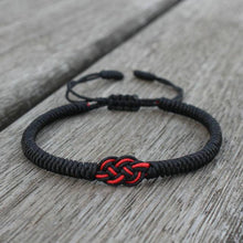 将图片加载到图库查看器,National Style Lucky Red String Bracelet Handmade Braided Knot Charm Bracelets For Women Men Red Bracelet Protection Red Cord Bracelet Adjustable Braided Knot Bracelet