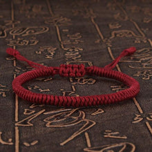 将图片加载到图库查看器,National Style Lucky Red String Bracelet Handmade Braided Knot Charm Bracelets For Women Men Red Bracelet Protection Red Cord Bracelet Adjustable Braided Knot Bracelet