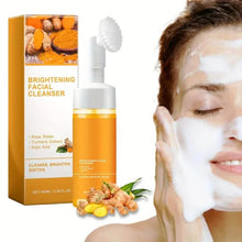 Load image into Gallery viewer, Natural Turmeric Glow Facial Cleanser - Gentle Foaming Face Wash for All Skin Types