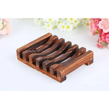Load image into Gallery viewer, Natural Wooden Soap Dish Wood Soap Tray Holder Storage Soap Rack Plate Box Container For Bath Shower Plate Bathroom Wooden Soap Dish Soap Saver Holder Soap Tray for Bathroom Shower Rectangular Sink Drainer Hand Craft for Soap Sponges And More
