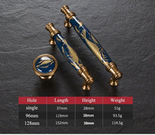 将图片加载到图库查看器,Navy Blue Ceramic Door Handles European Antique Furniture Handles Drawer Pulls Kitchen Cabinet Knobs And Handles Entry Door Handle With Door Lever For Right And Left Sided Doors