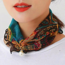 Load image into Gallery viewer, Neck Collars Fashion Scarves for Women And Girls Print Satin Silk Scarf Female Bandana Head Bib Scarfs For Ladies
