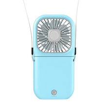 将图片加载到图库查看器,Neck Hanging Fan Ventilator Foldable USB Adjustable Rechargeable Cooling Mute Power Bank Handheld Portable Desk Fan Portable Fan Portable Mini Fan USB Rechargeable with Power Bank Handheld Fan Desk Adjustable Fan Air Cooler Home Office Outdoor Travel