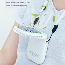 将图片加载到图库查看器,Neck Hanging Fan Ventilator Foldable USB Adjustable Rechargeable Cooling Mute Power Bank Handheld Portable Desk Fan Portable Fan Portable Mini Fan USB Rechargeable with Power Bank Handheld Fan Desk Adjustable Fan Air Cooler Home Office Outdoor Travel