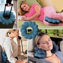 Load image into Gallery viewer, Neck Pillow Microbead Portable Pillow Travel Pillow Memory Foam Neck Pillow Support Comfortable & Breathable Cover Machine Washable Airplane Pillow Use at Home or On The Go To Support Feather Soft Microfiber Neck Pillow Your Neck Work Travel pillow