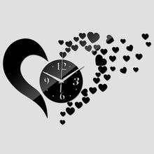 Load image into Gallery viewer, New Arrival Lovely Art Clock Wall Clock Living Room 3D Frameless Acrylic Mirror Sticker Wall Clock Home Modern Love Creative Adjustable Silent Wall Art Clocks for Home Office Decorations Quartz Acrylic Clocks Mirror Watch