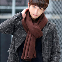 将图片加载到图库查看器,NEW Arrived Men's Fashion Winter Soft Long Thick Warm Scarf Lightweight Knit Spring Unisex Soft Scarves Size Elegant Male Cashmere Neckerchief Warmer Scarves For Men Women