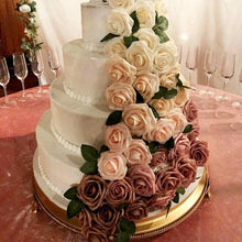 Load image into Gallery viewer, New Artificial 10/20/30 Heads 8cm PE Foam Rose Flowers Bride Bouquet Flower For Wedding Party Decorative Scrapbooking Flower Silk Roses for Wedding Centerpieces Bridal Show Bouquets Party Home Flowers Decoration