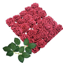 Load image into Gallery viewer, New Artificial 10/20/30 Heads 8cm PE Foam Rose Flowers Bride Bouquet Flower For Wedding Party Decorative Scrapbooking Flower Silk Roses for Wedding Centerpieces Bridal Show Bouquets Party Home Flowers Decoration