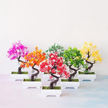 Load image into Gallery viewer, New Artificial Plants Pine Bonsai Potted Decorative Green Small Trees Fake Flowers Ornament For Home Garden Decoration