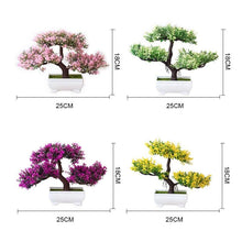 Load image into Gallery viewer, New Artificial Plants Pine Bonsai Potted Decorative Green Small Trees Fake Flowers Ornament For Home Garden Decoration