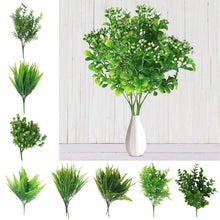 Load image into Gallery viewer, New Artificial Shrubs Boston Fern Grass Fake Green Bushes Indoor Outdoor UV Resistant Indoor Outside For Home Garden Porch Window Décor