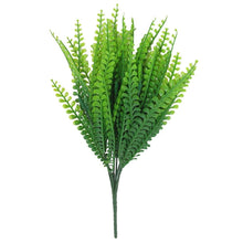 Load image into Gallery viewer, New Artificial Shrubs Boston Fern Grass Fake Green Bushes Indoor Outdoor UV Resistant Indoor Outside For Home Garden Porch Window Décor