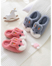 Load image into Gallery viewer, New Autumn Winter Children's Cotton Slippers Cute Home Warm Non-slip Baby Fur Slippers Fashion Home Soft Slippers Memory Foam Indoor Comfy Fuzzy Knitted Slip On Cotton Slippers