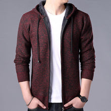 将图片加载到图库查看器,New Autumn Winter Jacket Men Warm Casual Slim Fit Fleece Jacket Elegant Jackets For Men Warm Soft Sweater Solid Jackets Casual Business Men Clothing Lightweight Hooded Jackets