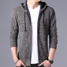 将图片加载到图库查看器,New Autumn Winter Jacket Men Warm Casual Slim Fit Fleece Jacket Elegant Jackets For Men Warm Soft Sweater Solid Jackets Casual Business Men Clothing Lightweight Hooded Jackets