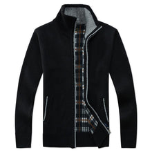 将图片加载到图库查看器,New Autumn Winter Jacket Men Warm Casual Slim Fit Fleece Jacket Elegant Jackets For Men Warm Soft Sweater Solid Jackets Casual Business Men Clothing Lightweight Hooded Jackets