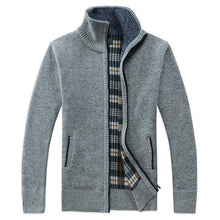 将图片加载到图库查看器,New Autumn Winter Jacket Men Warm Casual Slim Fit Fleece Jacket Elegant Jackets For Men Warm Soft Sweater Solid Jackets Casual Business Men Clothing Lightweight Hooded Jackets