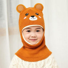 将图片加载到图库查看器,New Baby Girl Winter Hat Warm Bear Skellies Beanies Knitted Cap Kids Balaclava Mask Hats Gorgas Toddler Winter Hat, Baby Winter Hat, Fleece Lined Girls Boys Winter Hat Kids Winter Hat Scarf Earflap Hood Skull Caps