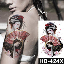 将图片加载到图库查看器,New Big Butterfly Waterproof Temporary Sticker Tattoo Elegant Black Colorful Tattoos Rose For Women Men