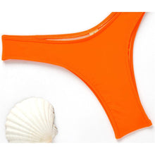 将图片加载到图库查看器,New Bikini Bikini Swimsuit For Women 3 Pieces Set Knot Front Off Shoulder Cover Up with Halter Bikini Sets Bathing Suit Women Swimwear Female Swimsuit Three-pieces Bikini set Halter Bather Bathing Suit Swim Beach Lady