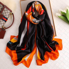 Load image into Gallery viewer, New Brand Designer Luxury Winter Long Silk Scarf Shawls Wraps Print Cotton Scarf Stylish Head Wraps Scarves Hijabs Neck Scarves Lady Hijab For Female