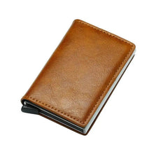 将图片加载到图库查看器,New Carbon Fiber Card Holder Wallets Luxury Men Black Magic Leather Cool Slim Mini Wallet Small Money Bag Male Purses Magnet Closure Wallet